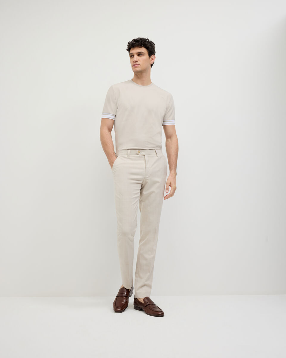 Curtis Travel Striped Pique Tee, Natural, hi-res